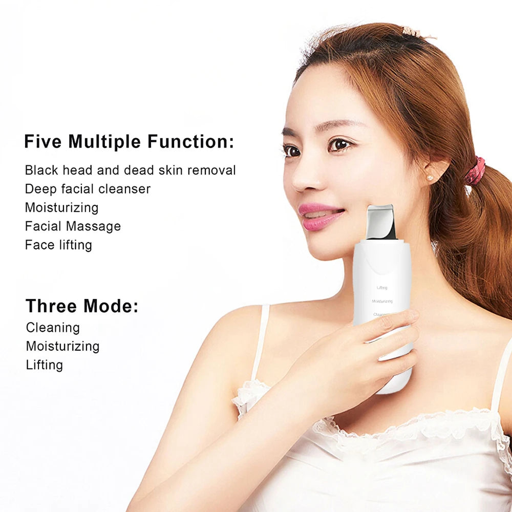 The BloomGlow Ultrasonic Skin Scrubber