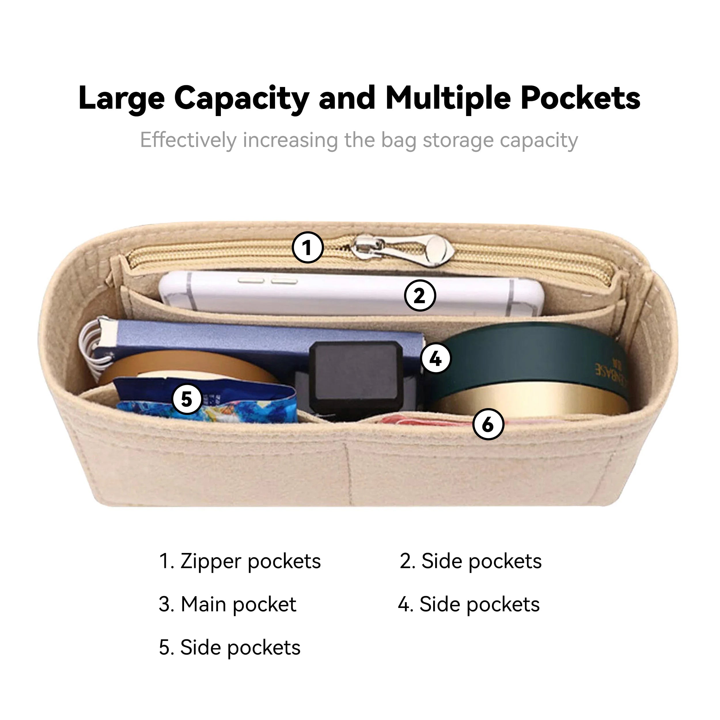 The BloomShaper Premium Felt Bag Organizer