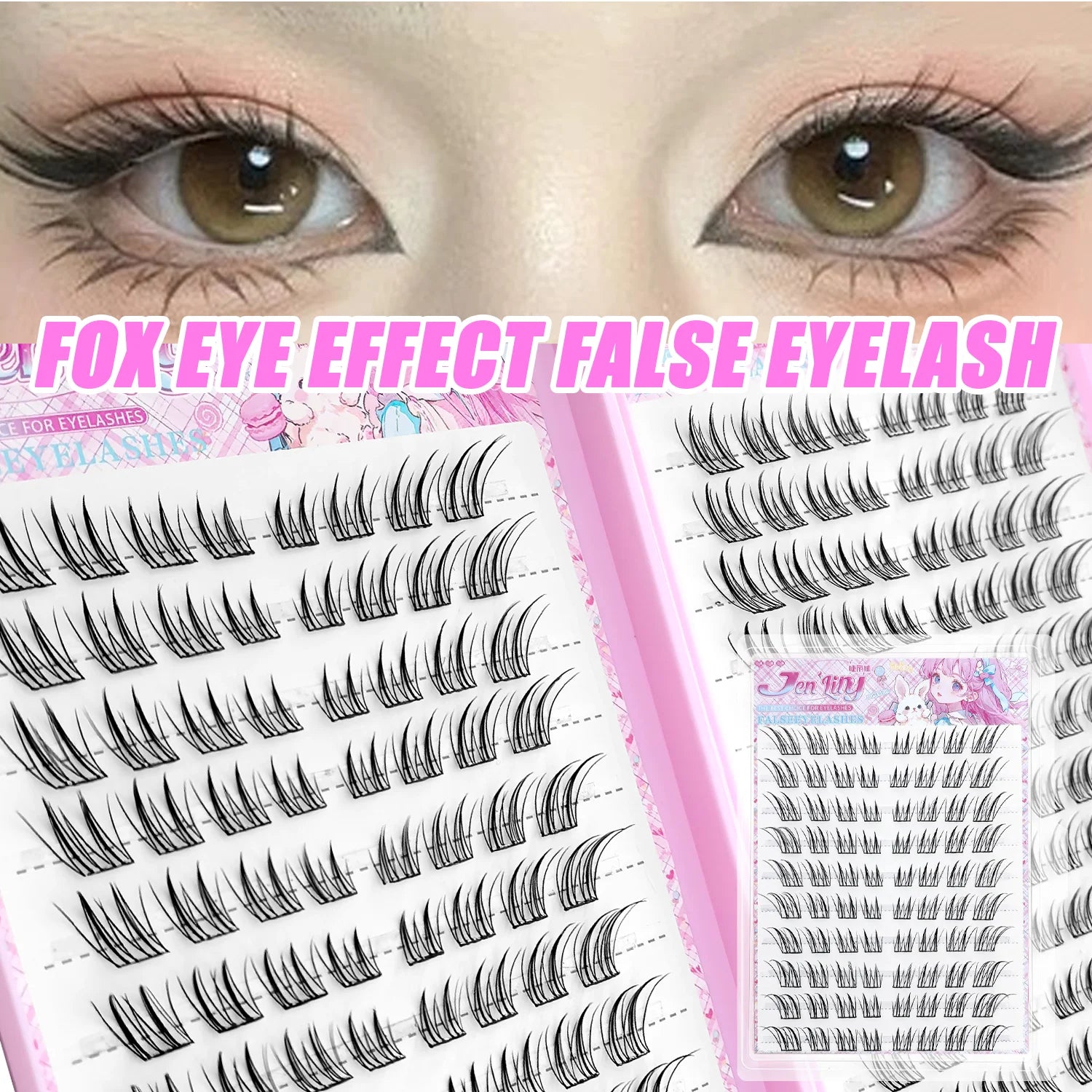 The BloomLash Fox Eye Glue-Free Cluster Set