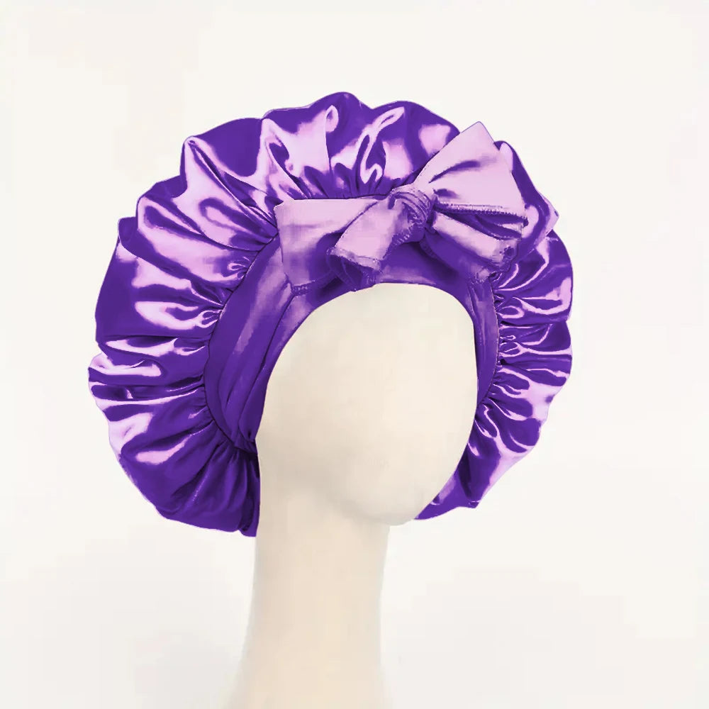 The BloomSleep Satin Hair Bonnet