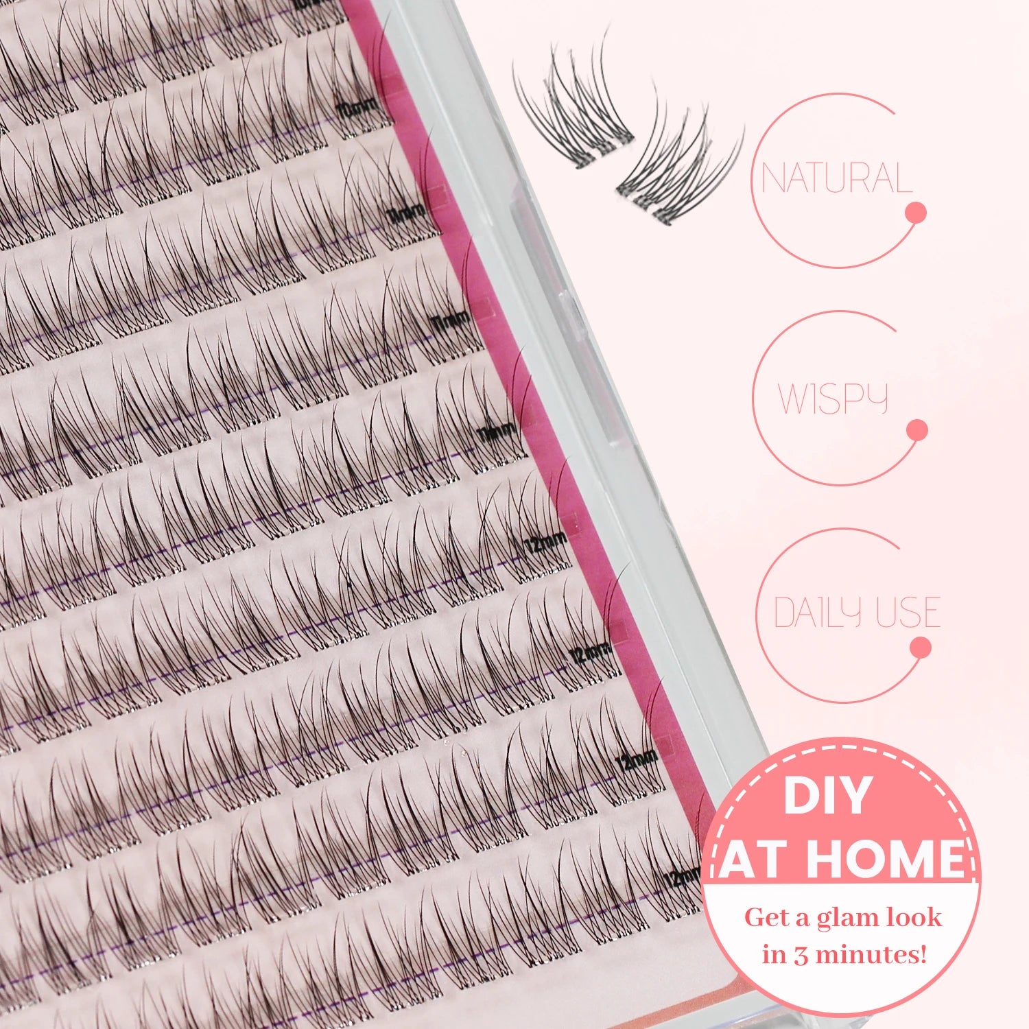 The BloomLash Self-Adhesive Cluster Set