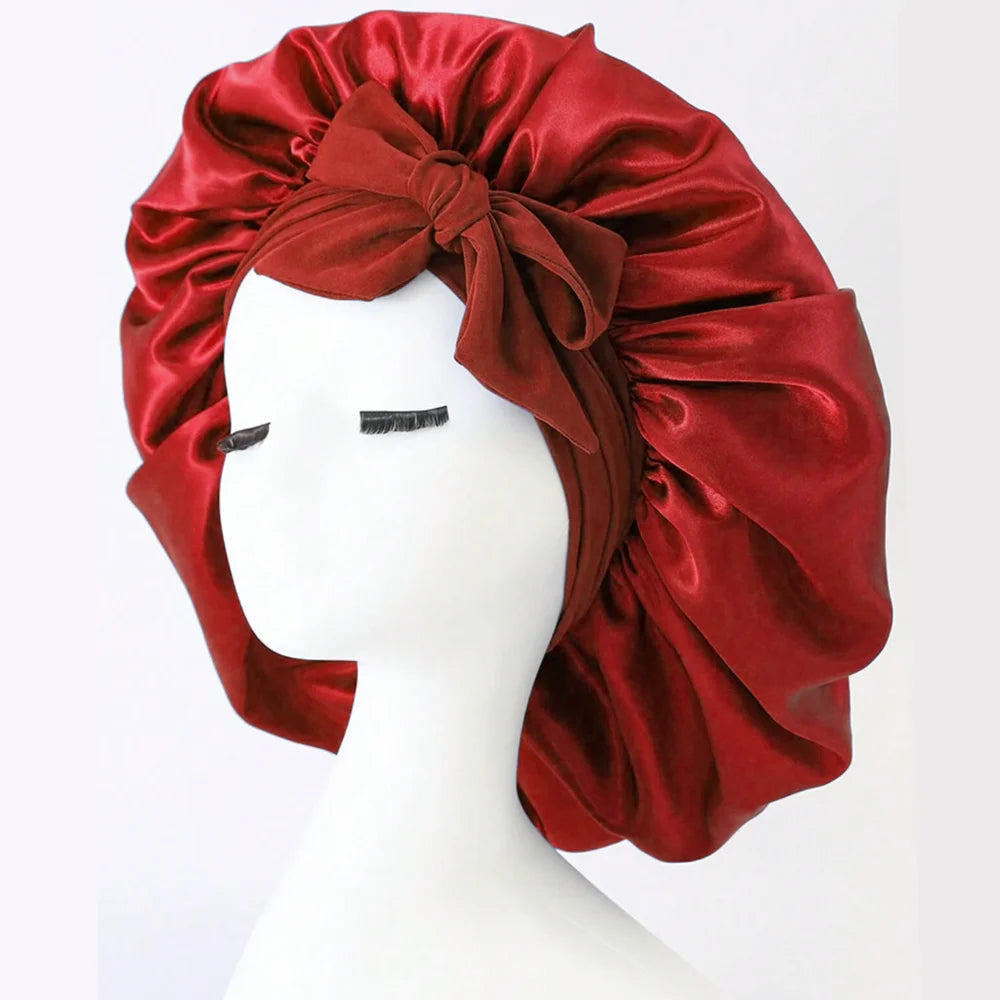 The BloomSleep Satin Hair Bonnet