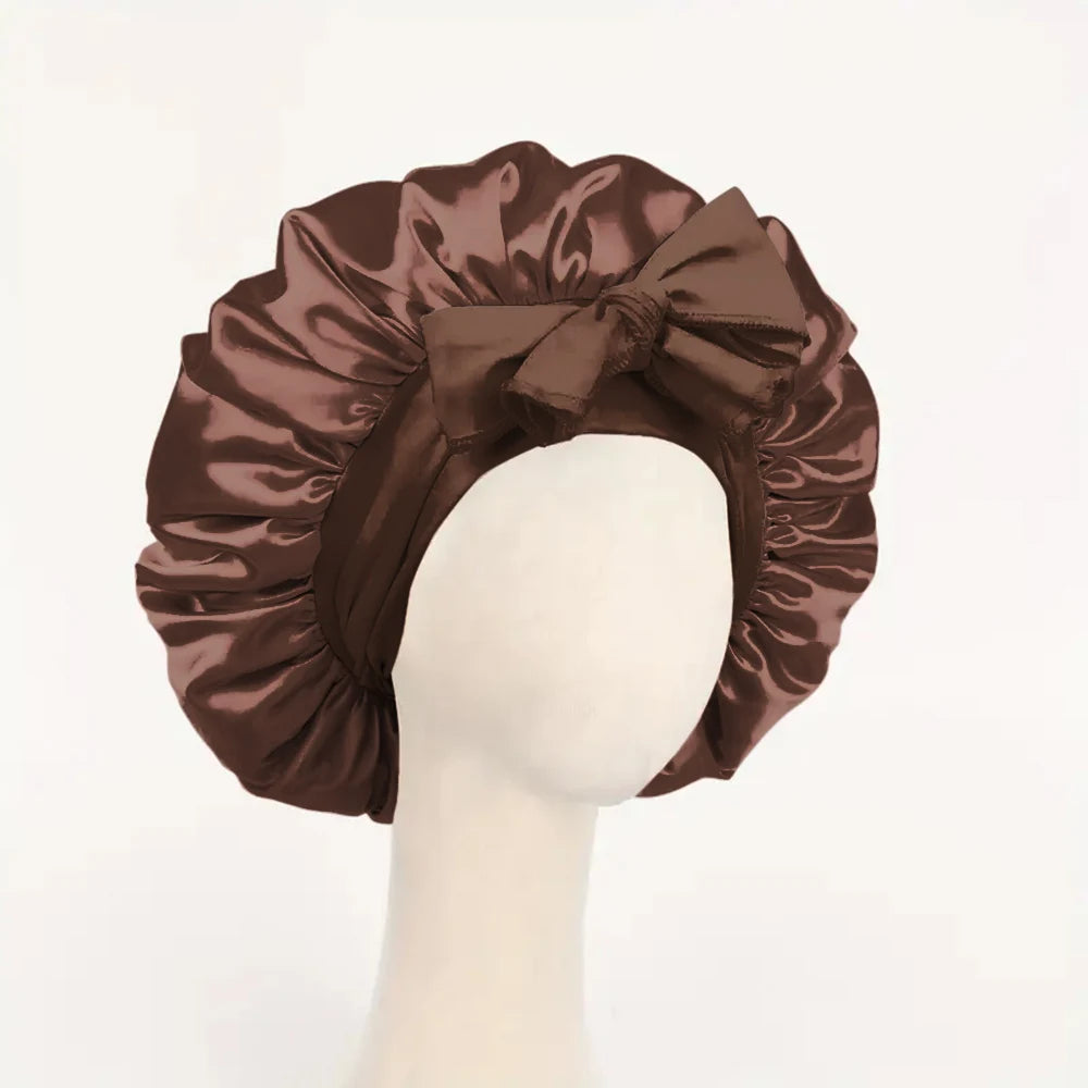 The BloomSleep Satin Hair Bonnet