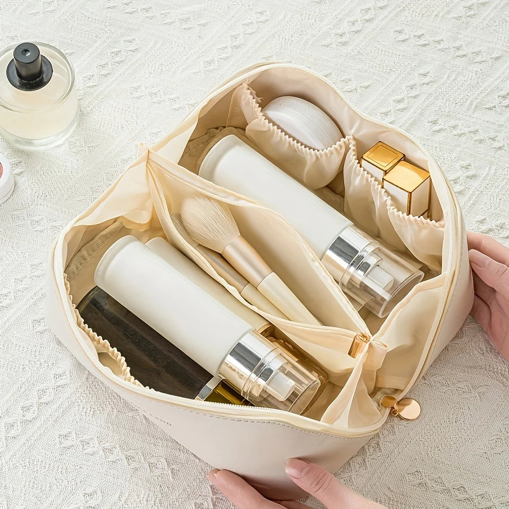 The BloomPouchel Open-Flat Cosmetic Case