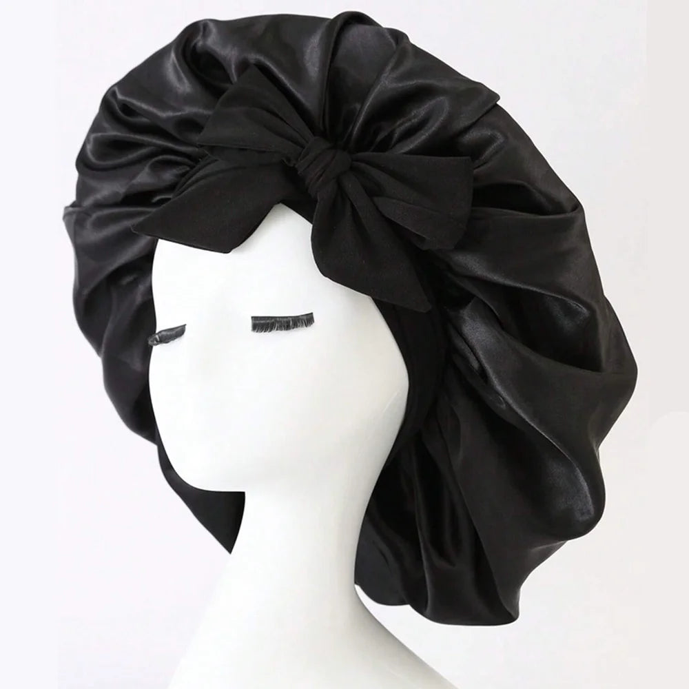 The BloomSleep Satin Hair Bonnet