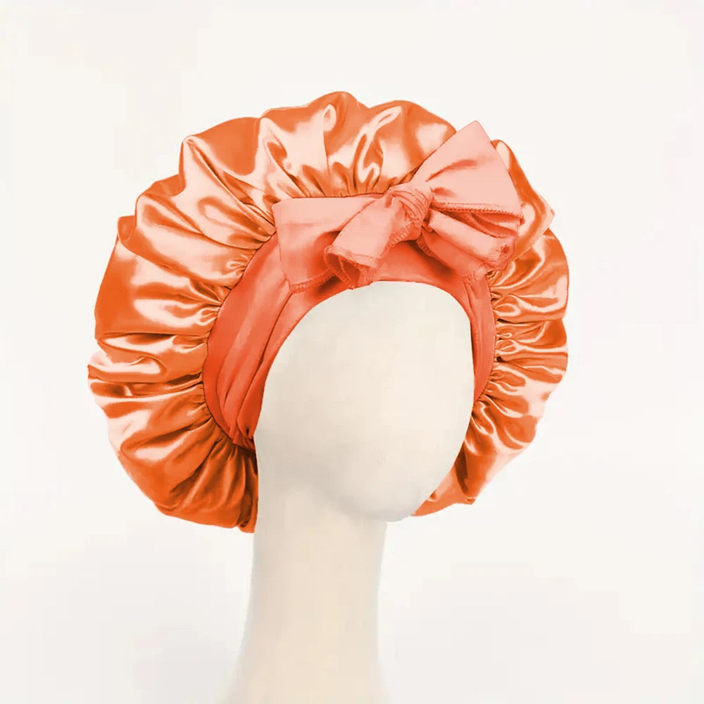 The BloomSleep Satin Hair Bonnet