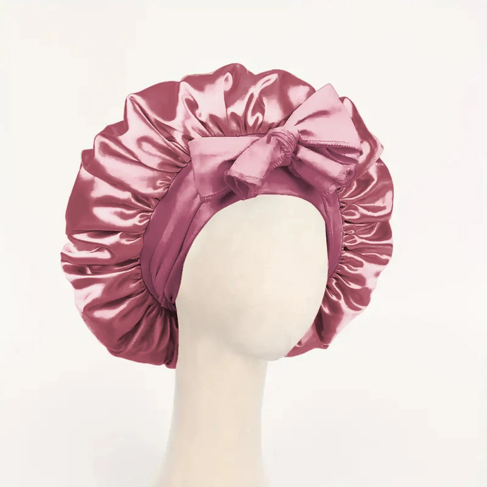 The BloomSleep Satin Hair Bonnet