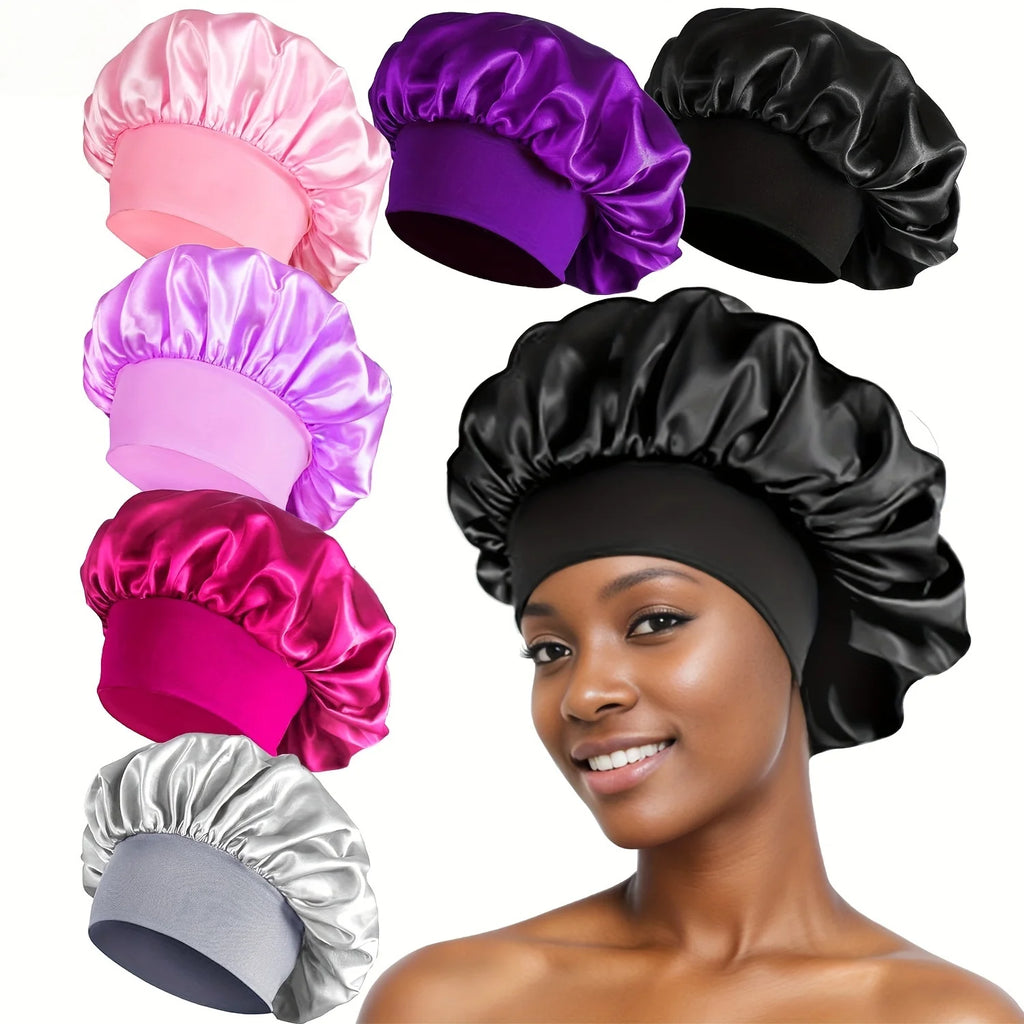 The BloomSleep Satin Hair Bonnet
