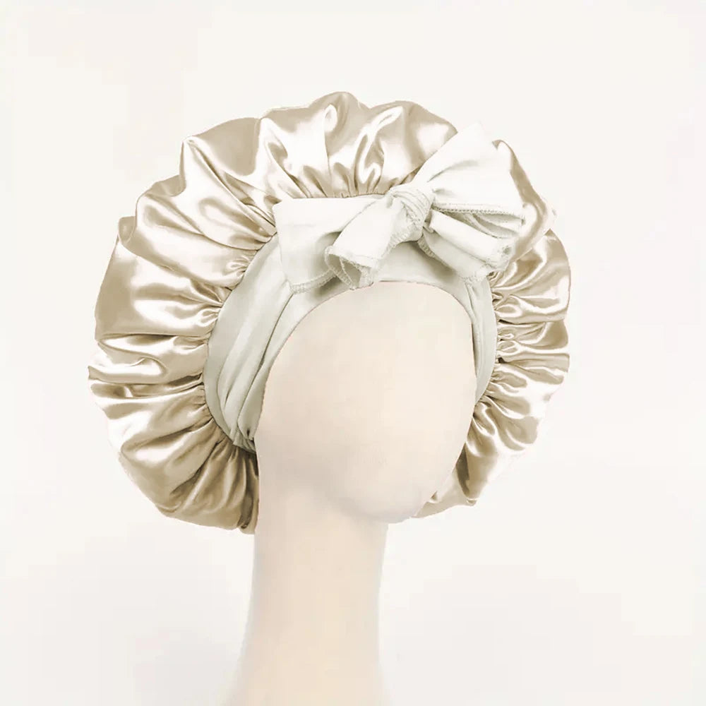 The BloomSleep Satin Hair Bonnet