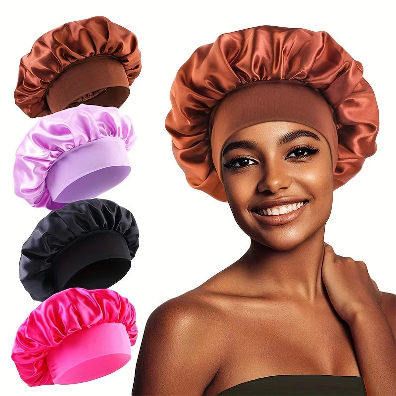 The BloomSleep Satin Hair Bonnet