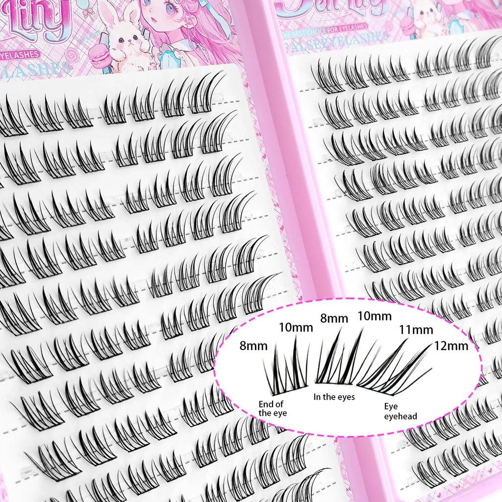 The BloomLash Fox Eye Glue-Free Cluster Set