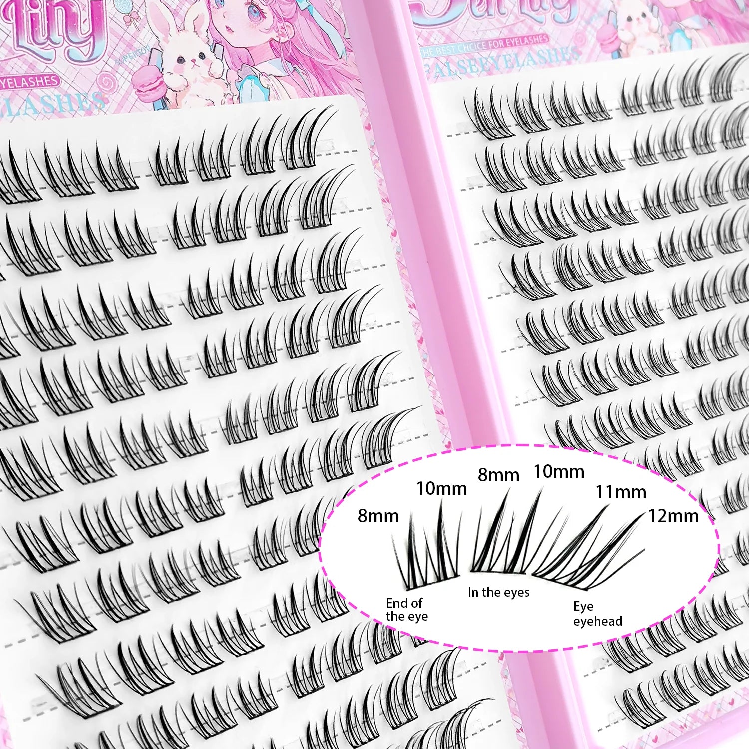 The BloomLash Fox Eye Glue-Free Cluster Set