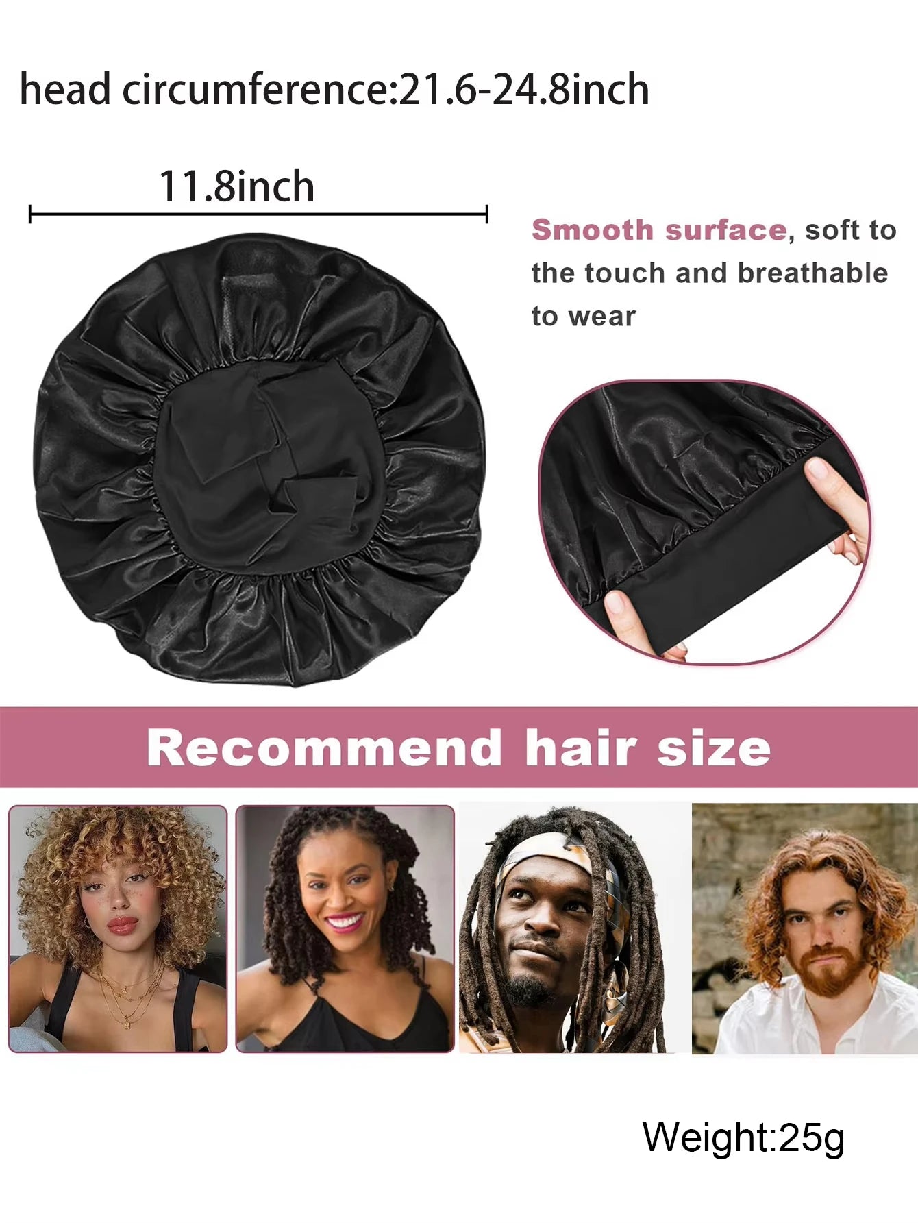 The BloomSleep Satin Hair Bonnet