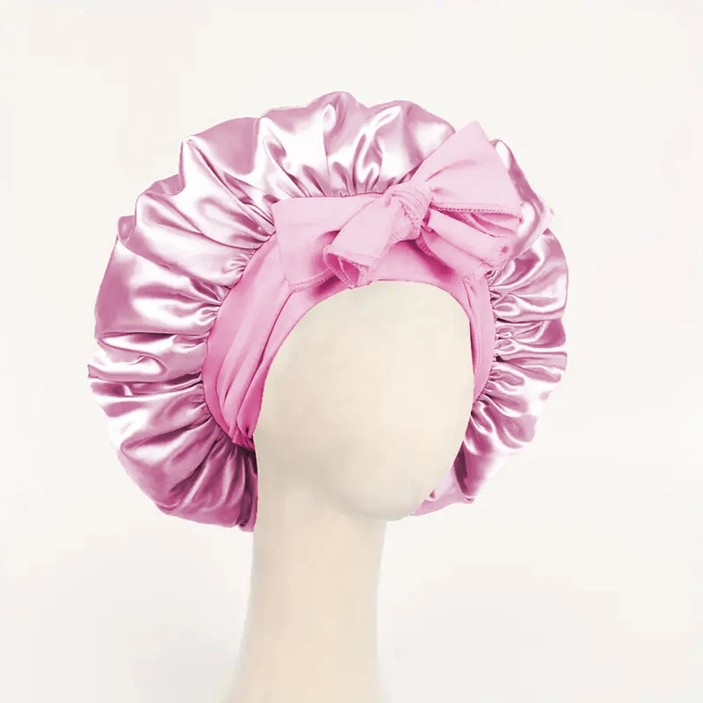 The BloomSleep Satin Hair Bonnet