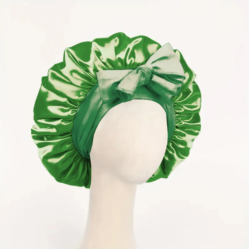 The BloomSleep Satin Hair Bonnet