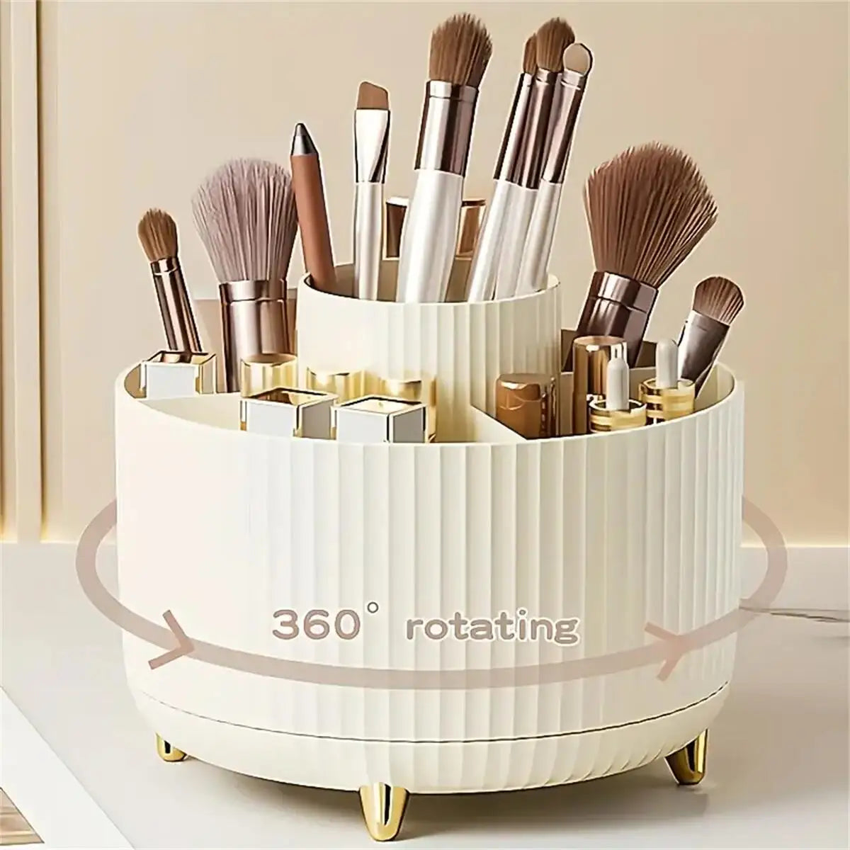The BloomSpin 360° Rotating Cosmetic Organizer