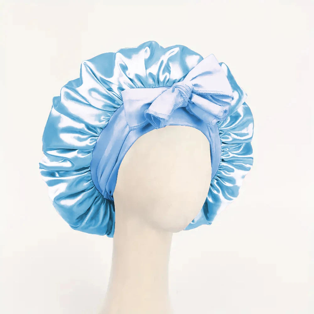 The BloomSleep Satin Hair Bonnet