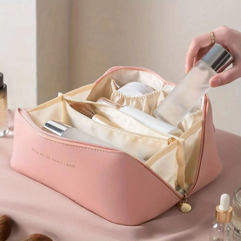 The BloomPouchel Open-Flat Cosmetic Case