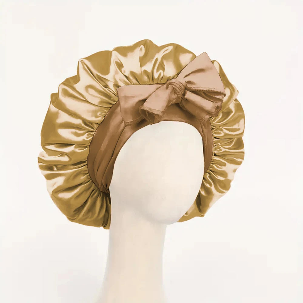 The BloomSleep Satin Hair Bonnet