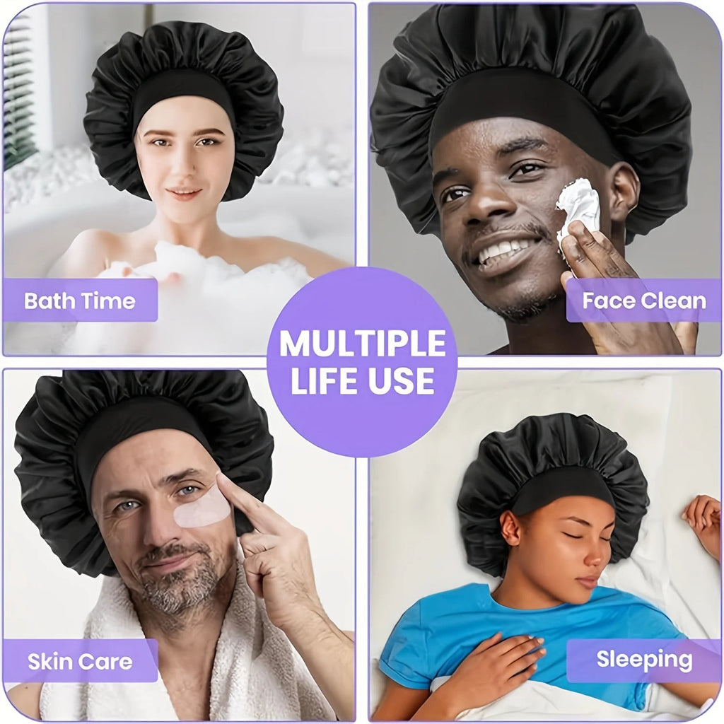 The BloomSleep Satin Hair Bonnet