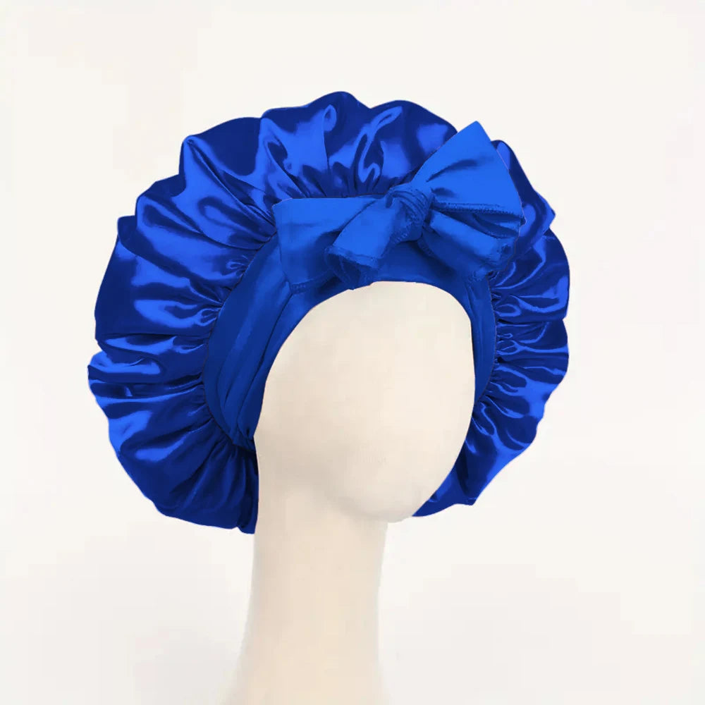 The BloomSleep Satin Hair Bonnet