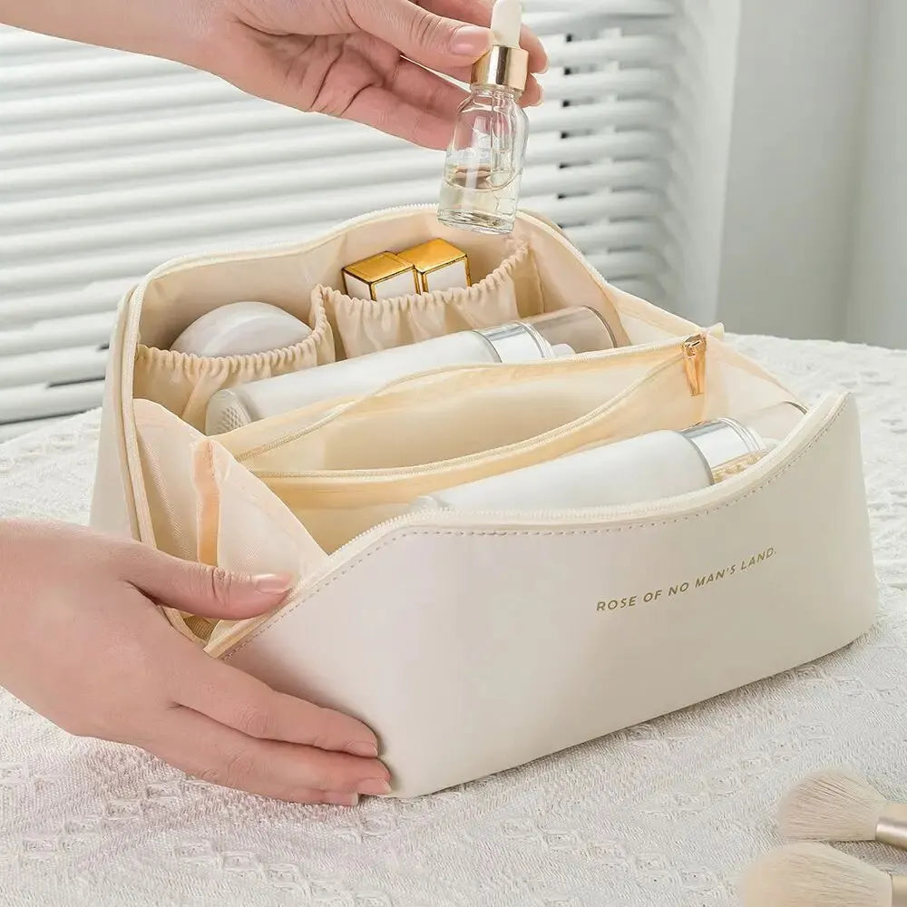 The BloomPouchel Open-Flat Cosmetic Case