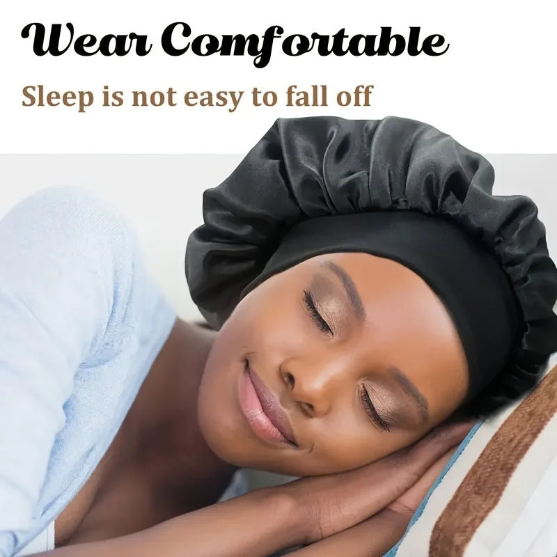 The BloomSleep Satin Hair Bonnet