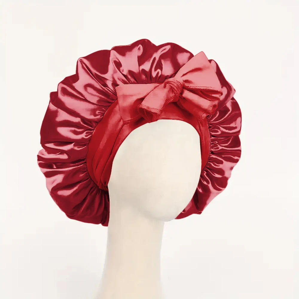 The BloomSleep Satin Hair Bonnet