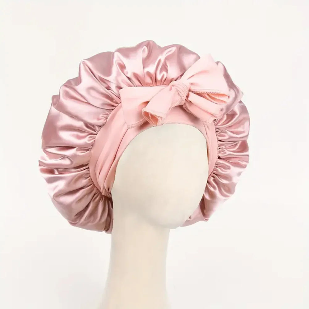 The BloomSleep Satin Hair Bonnet