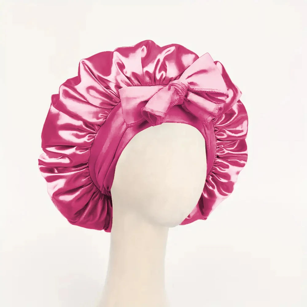 The BloomSleep Satin Hair Bonnet