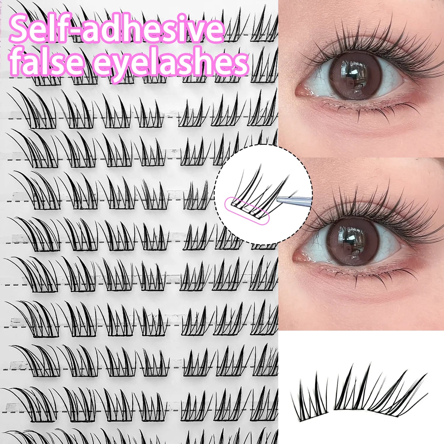 The BloomLash Fox Eye Glue-Free Cluster Set