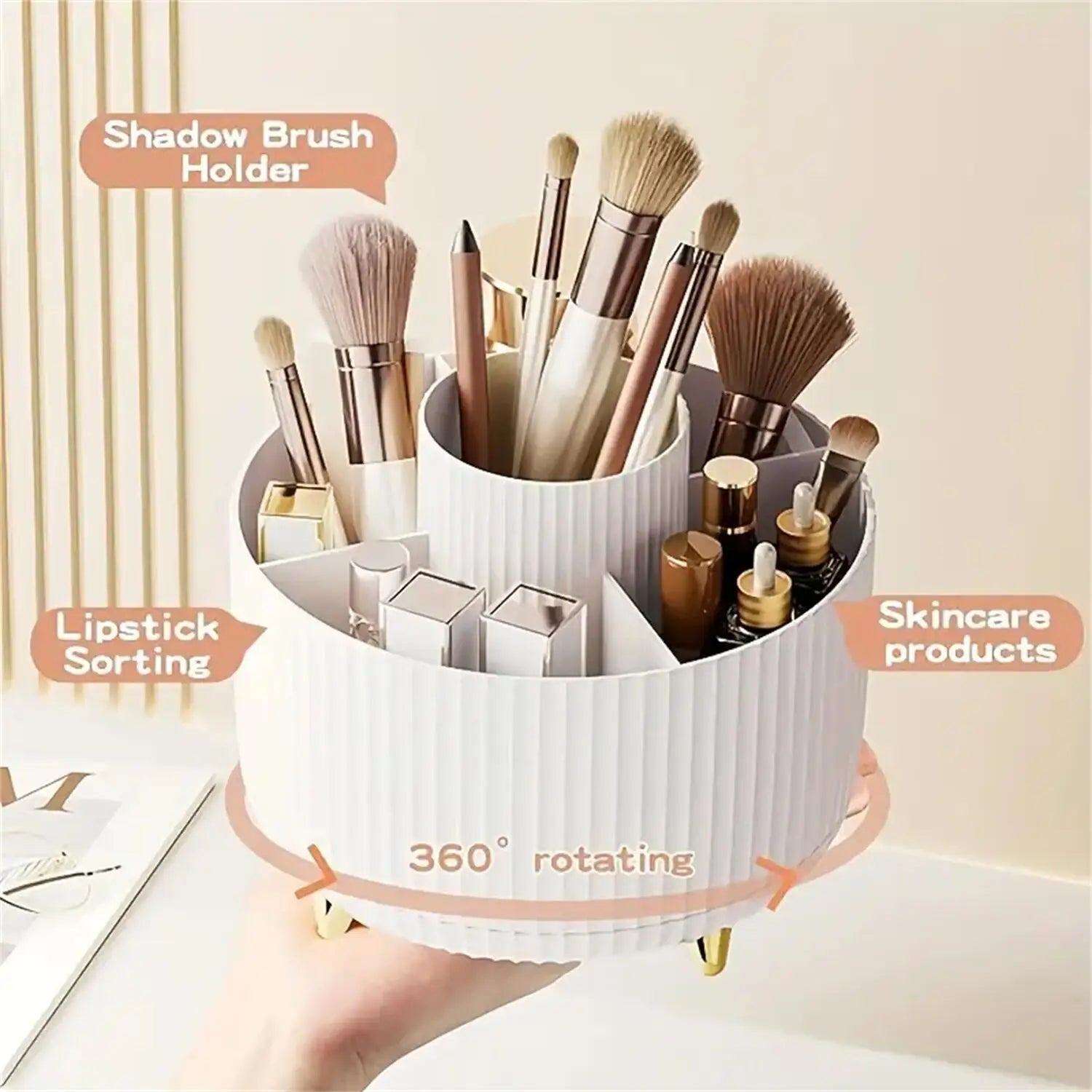 The BloomSpin 360° Rotating Cosmetic Organizer
